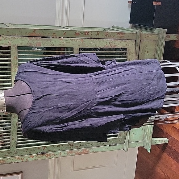 Embroidered Black Boho Top S - Picture 7 of 8